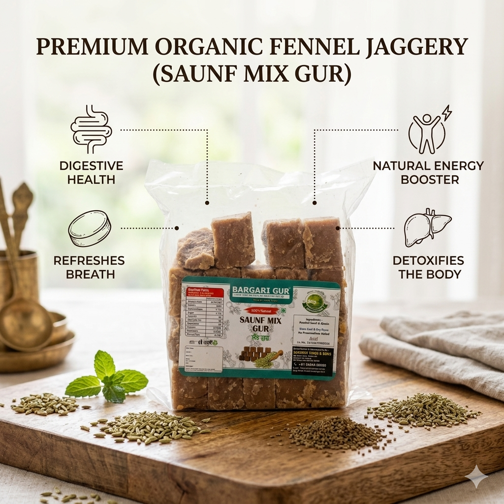Fennel / Saunf Mix Jaggery